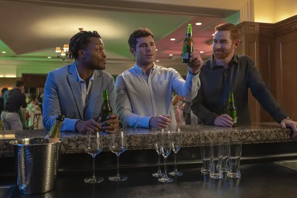 Jermaine Fowler, Zac Efron and Andrew Santino in 'Ricky Stanticky'